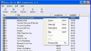 Free CD to MP3 Converter 2.3