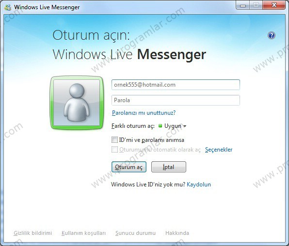 Windows Live Messenger Türkçe