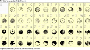 52 Sphereoids Font