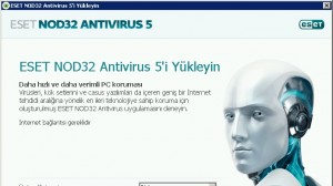 NOD32 Antivirus Kurulum Ekrani