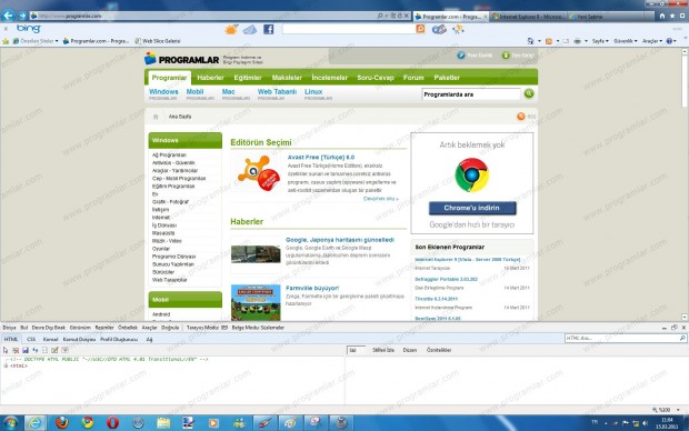 Internet Explorer [Windows 7 64 Bit - Türkçe]