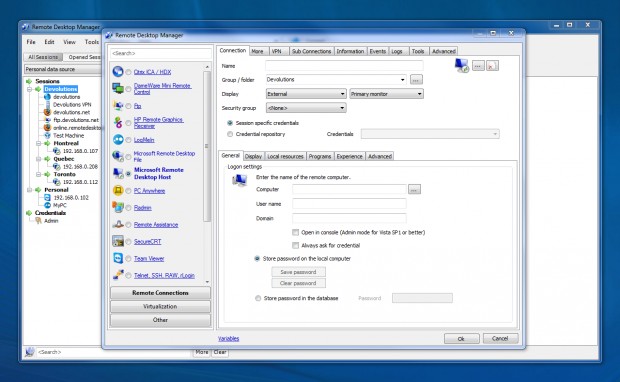 Remote Desktop Manager Ekran Goruntusu 2