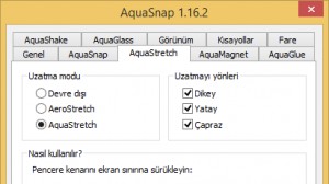 AquaSnap Ekran 2