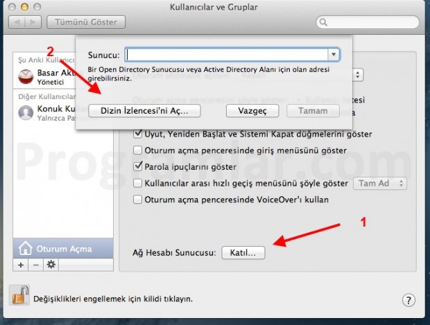 Mac OS X için Active Directory Join 03