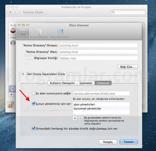 Mac OS X için Active Directory Join 07