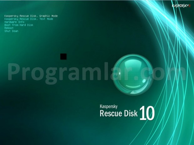 Kaspersky Rescue Disk Kullanımı - Grafik modu secimi