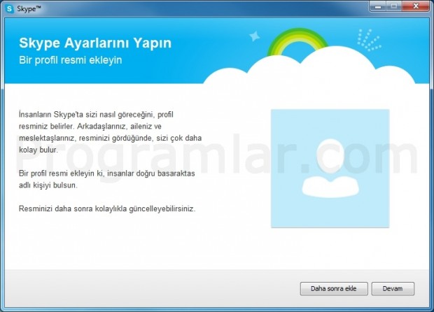 Skype Profil Fotografi uyarisi