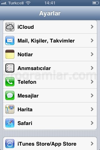 iPhone ve iPad için Mail Ayarları - Ayarlar Ekrani