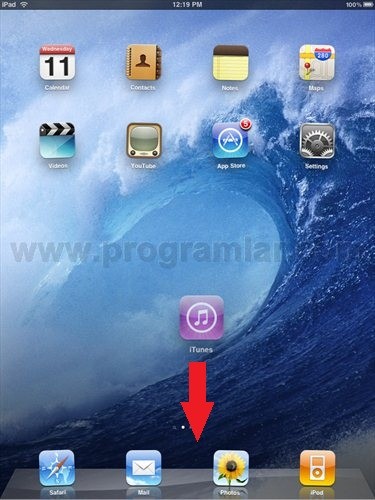 iPad %u0130pucu: Dock\\\ a  %u0130kon Ekleme