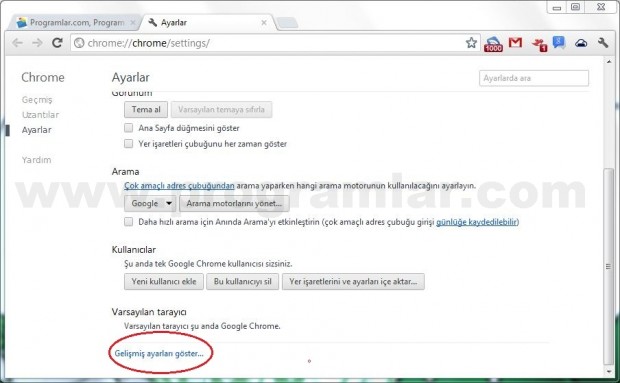 Google Chrome da Proxy Ayarlama