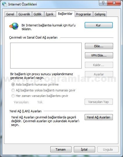 Google Chrome da Proxy Ayarlama