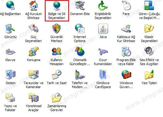 Windows 7, Vista ve XP  de Klavye Dilini Değiştirme