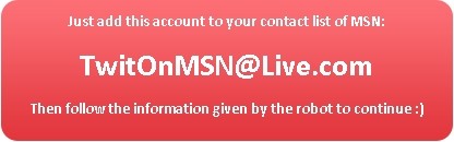 Windows Live Messenger / MSN  den nasıl Tweet nasıl yollanır ?