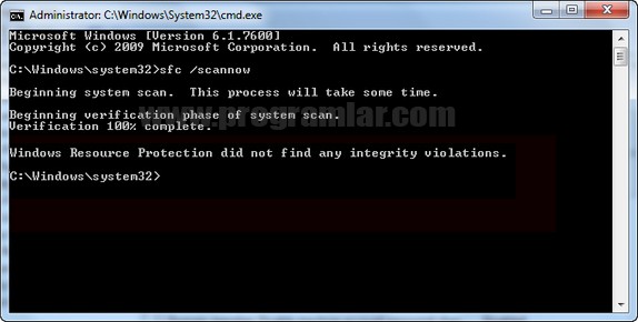 Windows 7 Sistem Dosyalarını System File Checker (SFC.exe) ile Onarın