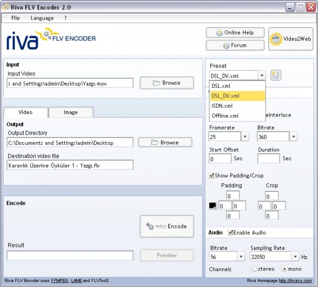 Riva FLV Encoder 2