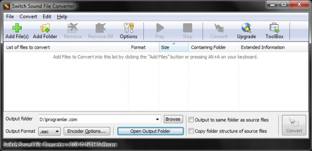 Ses Dosyalarını Çevirmek Hiç Bu Kadar Hızlı Olmamıştı: Switch Sound File Converter