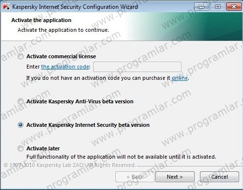 Kaspersky Internet Security 2011 Beta