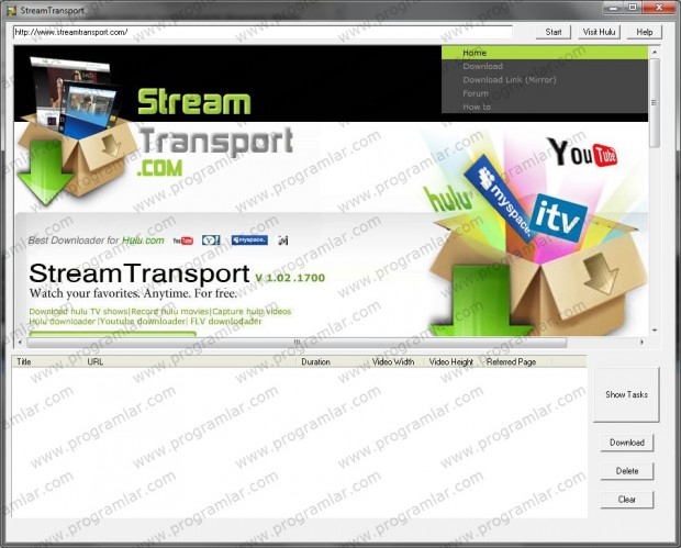 StreamTransport, İzleyipte İndiremediğiniz Video Kalmasın