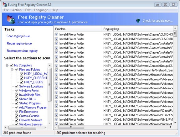 7 Ücretsiz Registry (Kayıt Defteri) Temizleyici