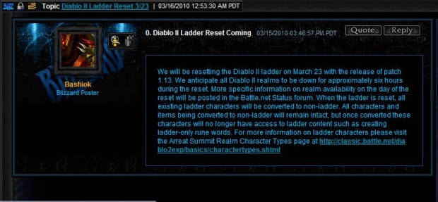 Diablo 2 1.13 Yaması çıkıyor
