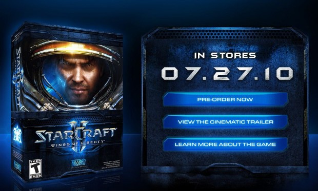 Starcraft 2, 27 Temmuz  da raflarda