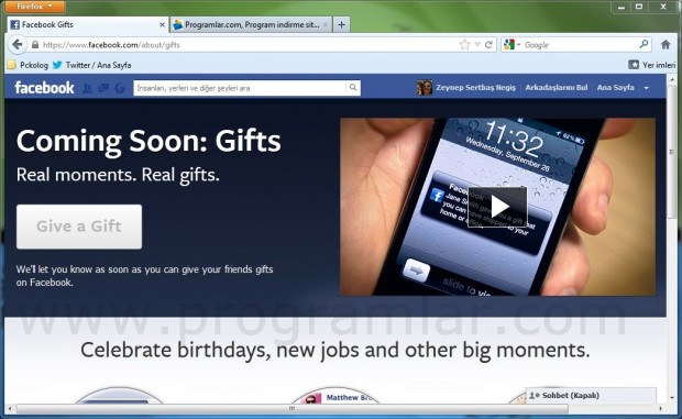 Facebook tan kullanıcılara hediye!