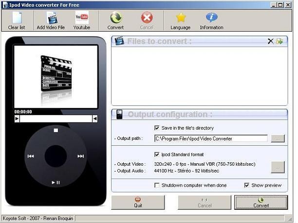 Free iPod Video Converter 2.6