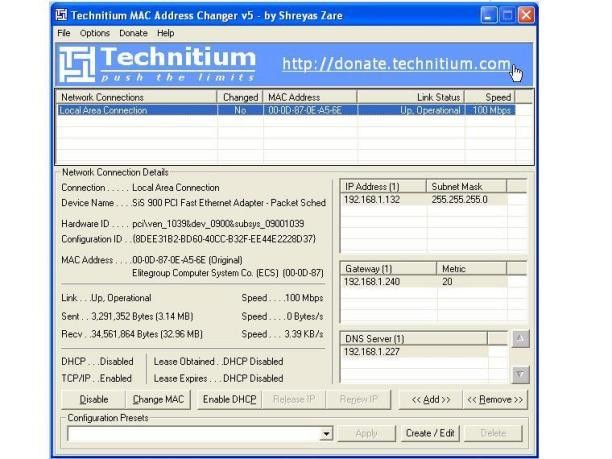Technitium MAC Address Changer 5