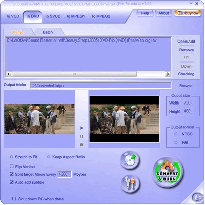 Cucusoft MPEG/MOV/RMVB/DIVX/AVI to DVD/VCD/SVCD Pro Cucusoft MPEG/MOV/RMVB/DIVX/AVI to DVD/VCD/SVCD Pro