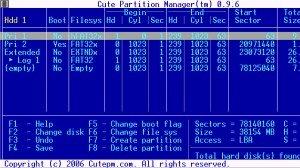 Cute Partition Manager ekran goruntusu 2