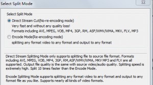 AVI/MPEG/RM/WMV Splitter