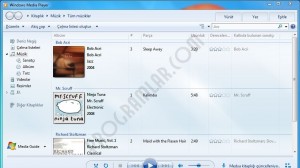 Windows Media Player Ekran Görüntüsü