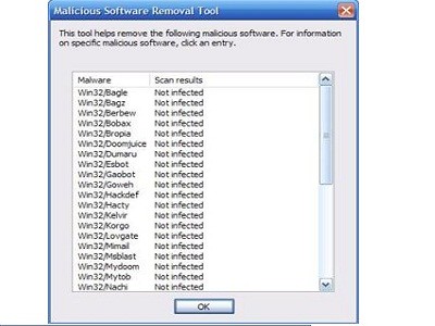 Microsoft Windows Malicious Software Removal Tool