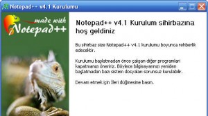 Notepad Ekran Görüntüsü