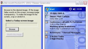 Pocket PC Theme Generator