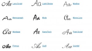 Script And Calligraphy Fonts