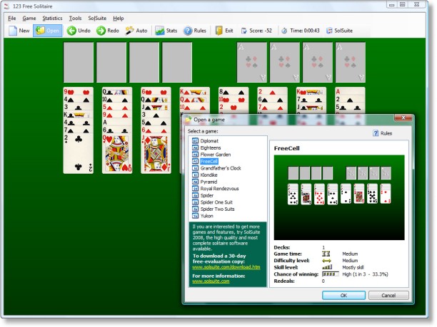 123 Free Solitaire 2008