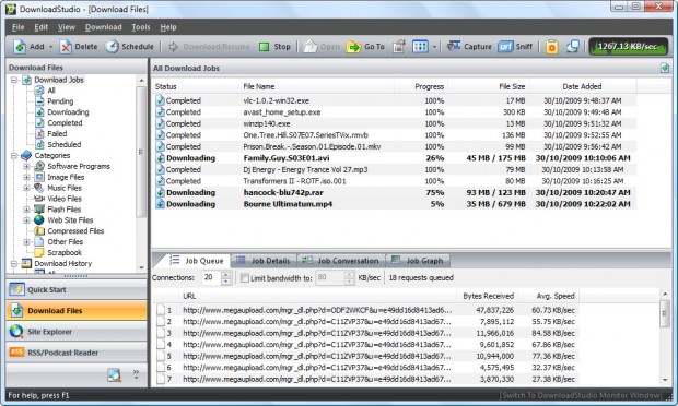 DownloadStudio Ekran Goruntusu 1