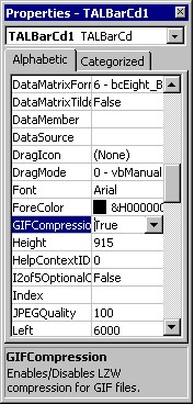 Bar Code ActiveX from TAL