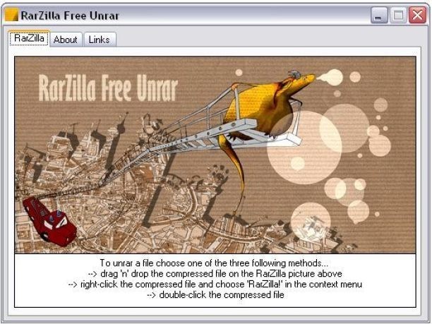 RarZilla Free Unrar Ekran Görüntüsü