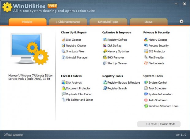 WinUtilities Professional 3