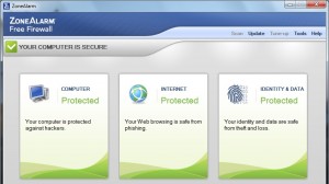 ZoneAlarm Free Firewall Ekran Goruntusu