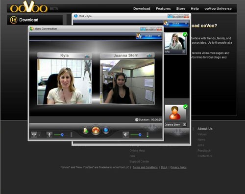 ooVoo Ekran Görüntüsü