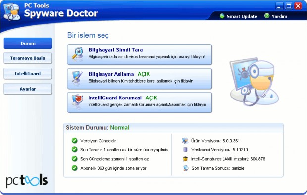 Spyware Doctor Ekran Görüntüsü Spyware Doctor Ekran Görüntüsü