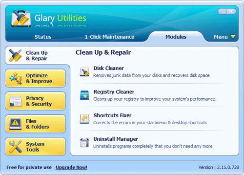 Glary Utilities Ekran Görüntüsü