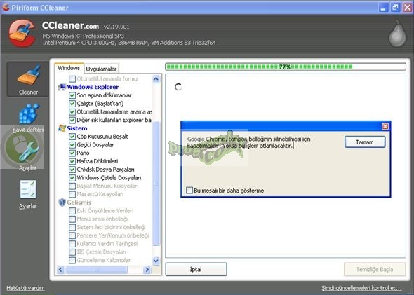 CCleaner Ekran Görüntüsü CCleaner Ekran Görüntüsü