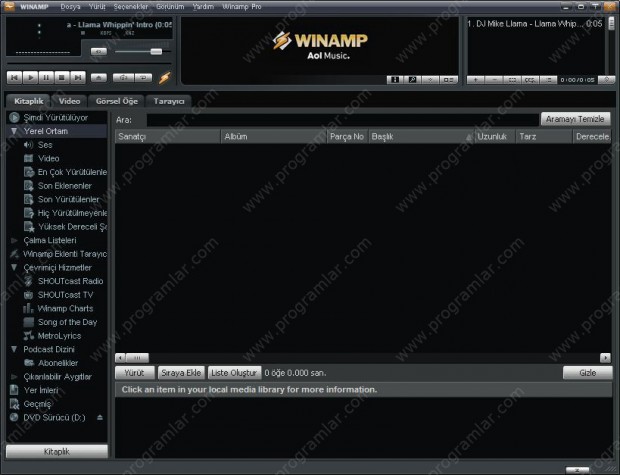 Winamp Ekran Görüntüsü