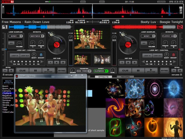 Virtual DJ software