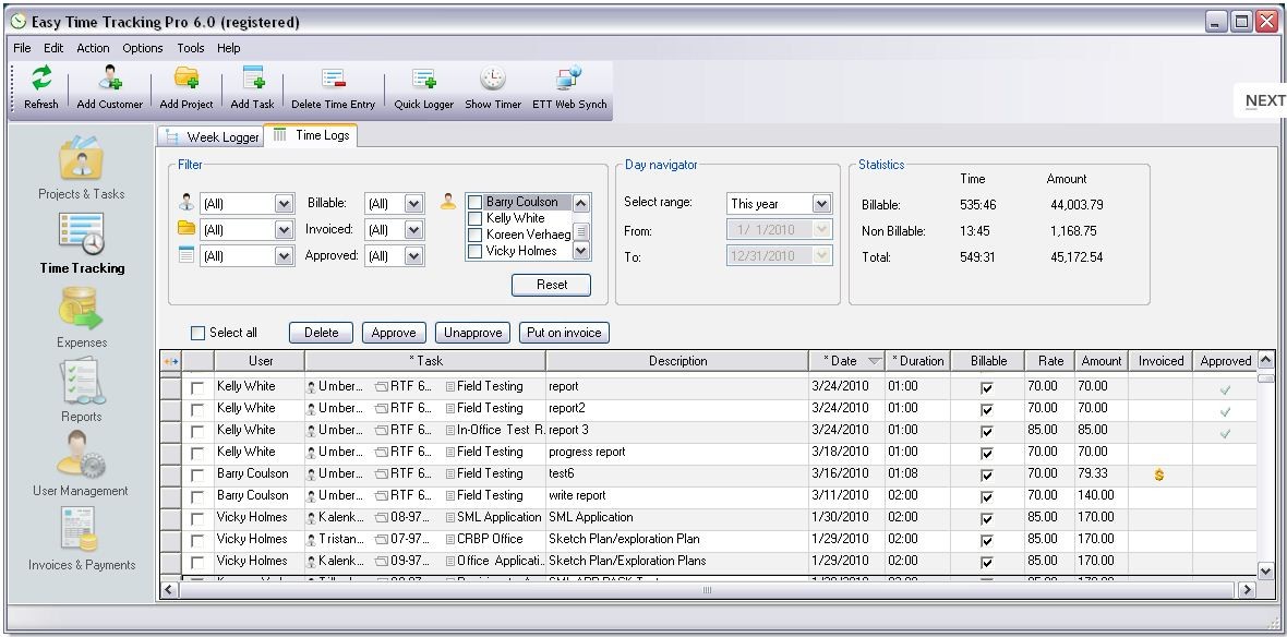time tracking pro time tracking pro