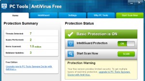 PC Tools AntiVirus Free Edition Ekran Goruntusu